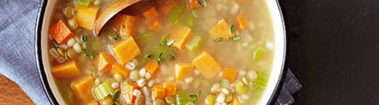 Sweet Potato Barley Soup